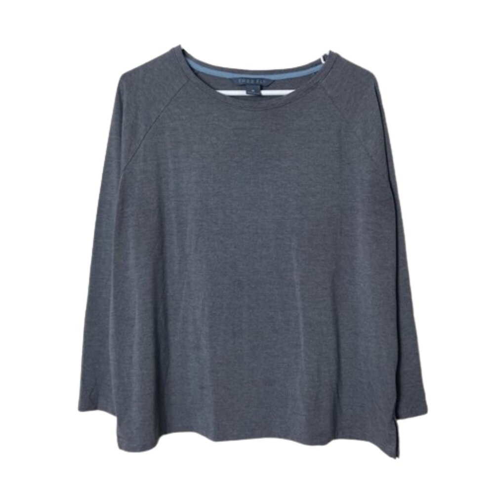 Free fly gray bamboo everyday flex long sleeve womens M boxy